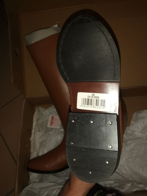 NEU! * HKM Lederreitstiefel * Cognac * Gr. 39 H47 W37.5, HKM, Selina M. , Reitstiefel, Rödermark, Abbildung 3