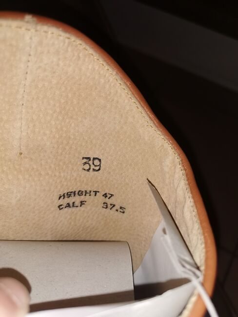 NEU! * HKM Lederreitstiefel * Cognac * Gr. 39 H47 W37.5, HKM, Selina M. , Reitstiefel, Rödermark, Abbildung 4