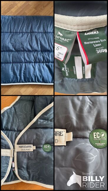 NEU - Horseware Eco Liner 300 g 145 cm, Horseware, Schwedeneisbecher85, Pferdedecken, Dresden, Abbildung 5