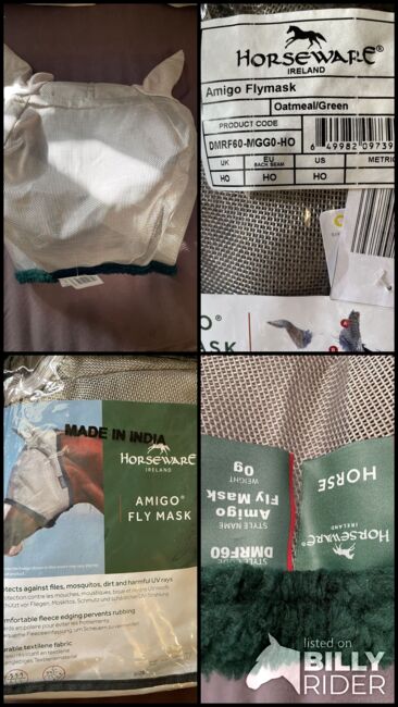 Neu Horseware Fly mask / Fliegenmaske, Horseware, Karina Kamille, Fliegenschutz, Abbildung 5