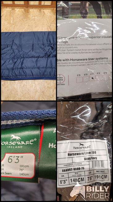 NEU Horseware Liner 200g 140cm navy, privat, Pferdedecken, friedrichsthal, Abbildung 5