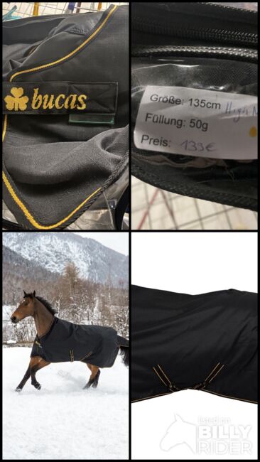 Neue bucas regendecke high neck 135cm 50g Füllung, Bucas, Sarah, Pferdedecken, Drolshagen , Abbildung 6