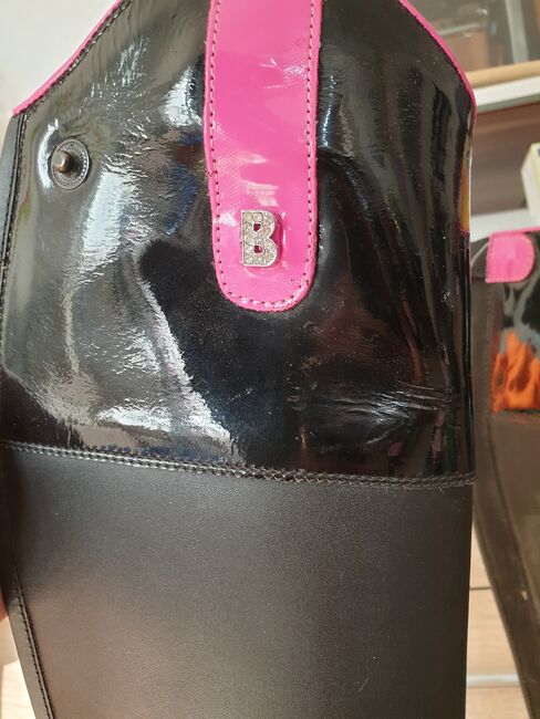 Neue Reitstiefel; schwarz/pink; 39, Brogini Ginny Long Patent Top, Laura, Reitstiefel, Berlin, Abbildung 3