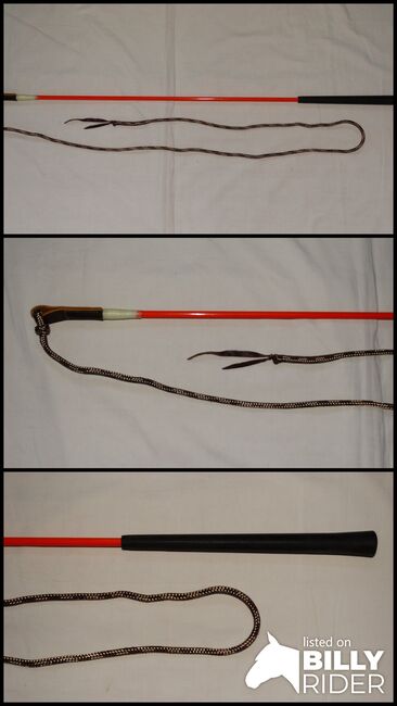 Neuer Horsemanship Stick 100 cm orange & Seilchen 160 cm Bodenarbeitsstick Carrot Stick, Anne, Bodenarbeit, Wahrenholz, Abbildung 4