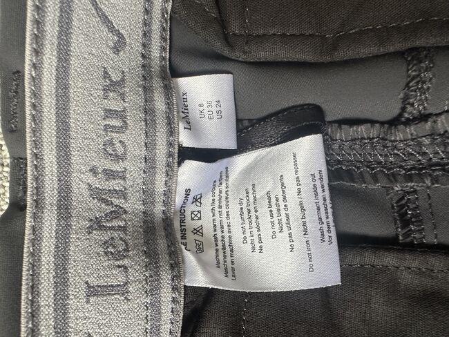 NEVER WORN grey le mieux full seat grip breeches (size UK 8), Eneya Jenkins , Breeches & Jodhpurs, Littlehampton , Image 3