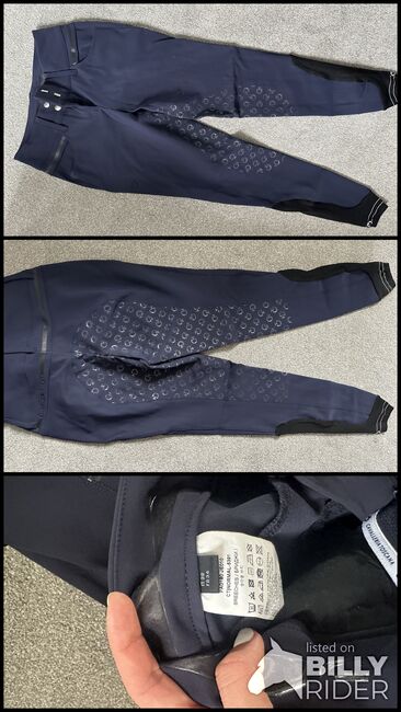 NEVER WORN Navy Blue Cavalleria Toscana full seat grip breeches (size UK 10, IT 38), Cavalleria Toscana , Eneya Jenkins , Bryczesy, Littlehampton , Image 4