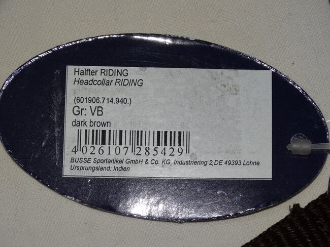Neues Busse Halfter Riding/Trainingshalfter VB Braun Reithalfter mit Zügel NEU, Busse, Anne, Bitless Bridles, Wahrenholz, Image 5