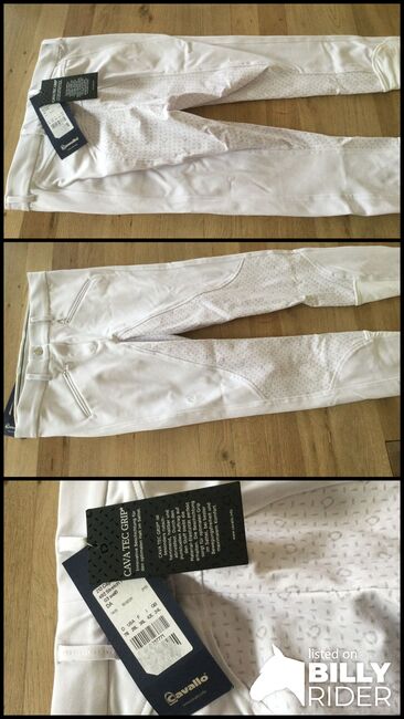 NEUE Cavallo Cava Gripp Reithose weiß, Cavallo  Cavallo Gripp Vollbesatz, I.Sch.T, Breeches & Jodhpurs, Ahrensbök, Image 4