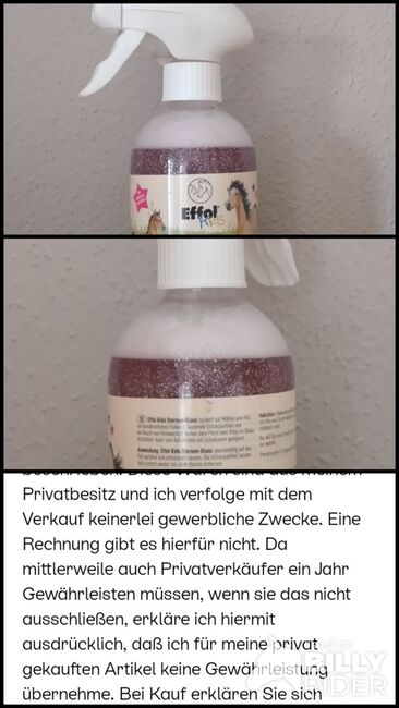 NEU Effol Glitzerspray Sternen-Glanz, Effol, Celina, Care Products, Peißenberg, Image 4