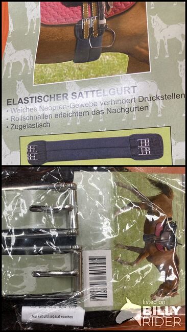 Neu elastischer Sattelgurt, Kathrin, Girths & Cinches, Ketsch, Image 3