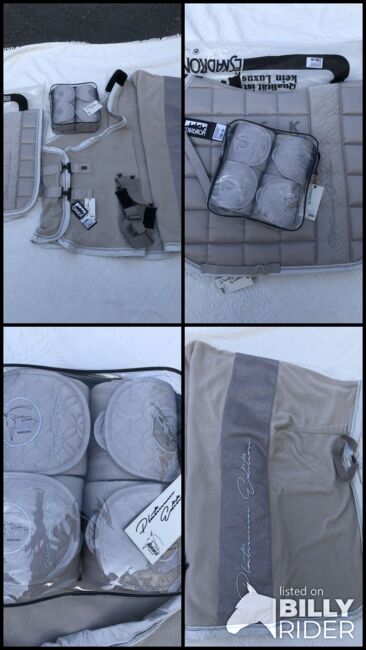 NEU ESKADRON SET Platinum 2018 nude Glitter Schabracke DL Abschwitzdecke XL 155cm beige WB Glitzer, Eskadron, Hermine, Dressage Pads, Bremen, Image 8