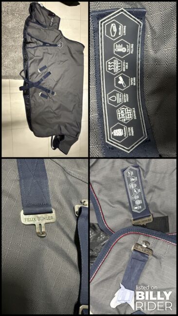 NEU Felix Bühler Regendecke Winterdecke 155 cm 0 g grau, KJ, Horse Blankets, Sheets & Coolers, Heppenheim, Image 11