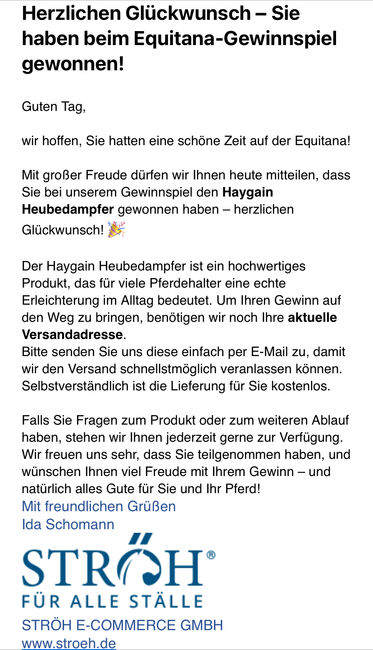 Neuer Haygain hg600, Fabi Logan, Hay & Straw, Mülheim an der Ruhr , Image 2