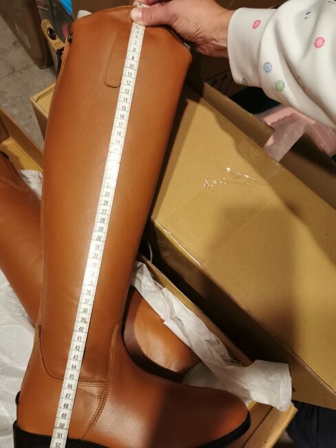 NEU! * HKM Lederreitstiefel * Cognac * Gr. 39 H47 W37.5, HKM, Selina M. , Riding Boots, Rödermark, Image 3