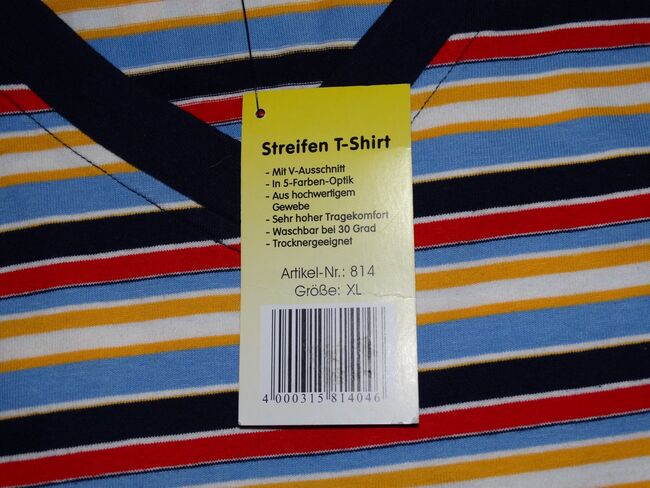Neues HKM Streifen T-Shirt Kinder XL (ca. 170-176, Erwachsene S) rot gelb blau gestreift, HKM, Anne, Children's Shirts & Tops, Wahrenholz, Image 3