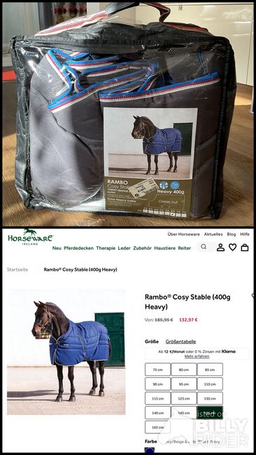NEU - HORSEWARE Rambo Stalldecke, Horseware Rambo, Christiane Walkenhorst, Horse Blankets, Sheets & Coolers, Bad Homburg, Image 3