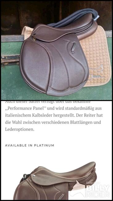 Neu! Springsattel 17 " Zoll Braun Harry Dabbs Italiano, Harry Dabbs Italiano , Anabel, Jumping Saddle, Haßloch, Image 3