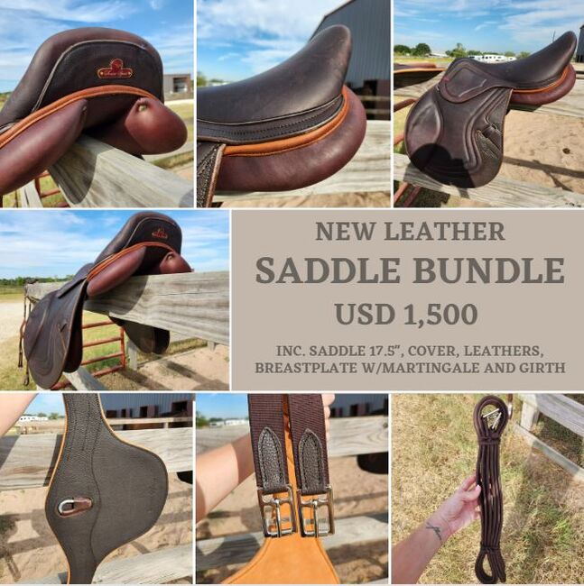 New Leather Saddle Bundle - Open to offers, Saint Spirit Champion, Florencia, Siodła skokowe, Houston