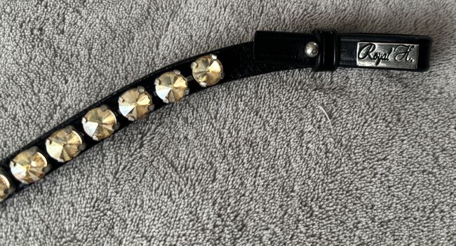 NEU Royal H. Rivoli Stirnriemen geschwungen gold / schwarz Gr. WB, Royal H. , Sell_It_All, Browbands, Ahrweiler