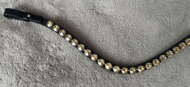 NEU Royal H. Rivoli Stirnriemen geschwungen gold / schwarz Gr. WB, Royal H. , Sell_It_All, Browbands, Ahrweiler, Image 3