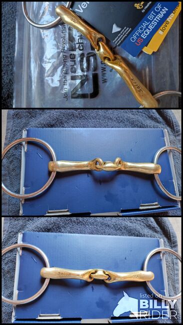 Neue Schule Gebiss verbindend 13mm, Neue Schule Verbindend, Marie Poschmann, Horse Bits, Leimen, Image 4