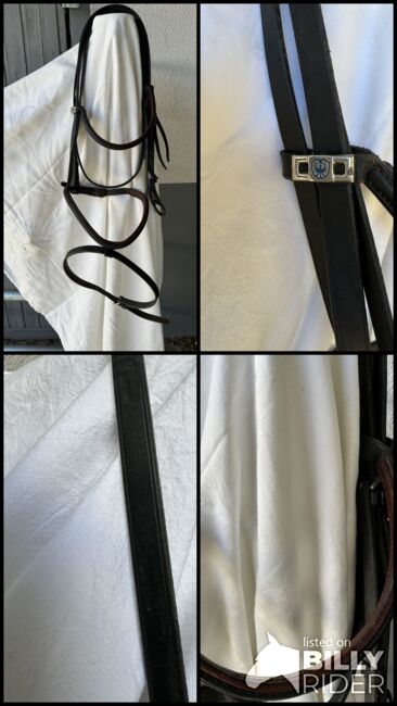 Neue Trense, schwarz braun unterlegt, Trense , A.H., Bridles & Headstalls, Ellwangen , Image 5