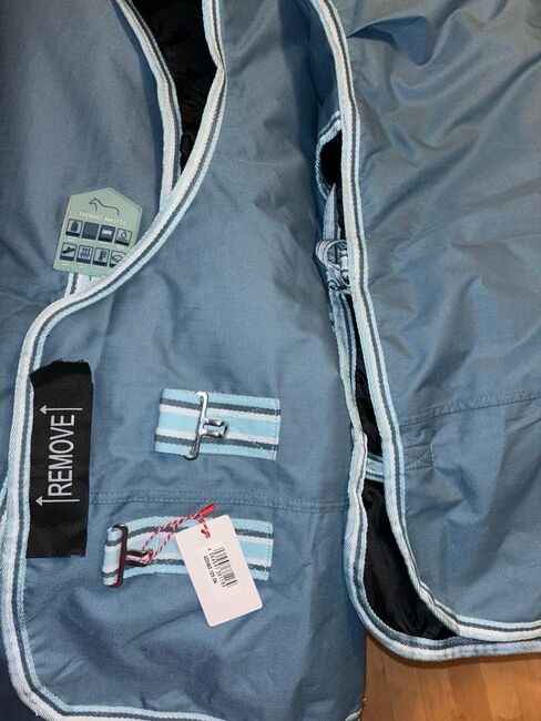 Neu THERMO MASTER Outdoor Highneck Pferdedecke Kalina II, 100g, Dusty Sky, Gr.125 (OVP), Thermo Master Kalina II, Björn Lakeberg, Horse Blankets, Sheets & Coolers, Hatten, Image 8