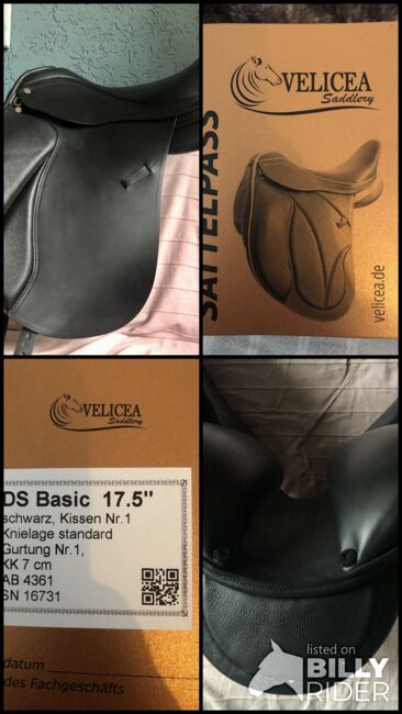 Neuer Velicea Sattel, Velicea  DS Basic, Lucia Zahrte, Dressage Saddle, Schopfheim , Image 6
