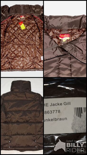 Neue Winter-Jacke Jill M dunkelbraun Reitjacke Outdoorjacke Steppjacke braun Winterjacke Neu, Goldhorse Jill, Anne, Riding Jackets, Coats & Vests, Wahrenholz, Image 7