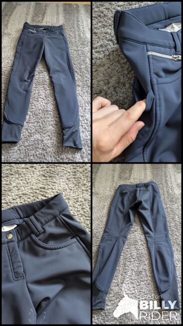 Blaue Reithose mit Silikonbesatz gr 34 fällt aus wie 36, Laura , Bryczesy, Essen, Image 7