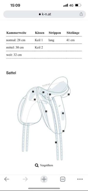 Niedersüß Jugendsattel „Samba“, Karl Niedersüß  Samba, Sabrina Figo, Dressage Saddle, Bleiburg, Image 4