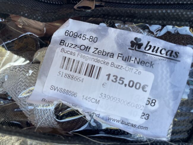 NEU Bucas buzz-off full-neck 145 cm, Bucas, Sabrina Dunkl, Horse Blankets, Sheets & Coolers, Penzberg 
