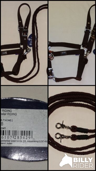 Neues Busse Halfter Riding/Trainingshalfter VB Braun Reithalfter mit Zügel NEU, Busse, Anne, Bitless Bridles, Wahrenholz, Image 10