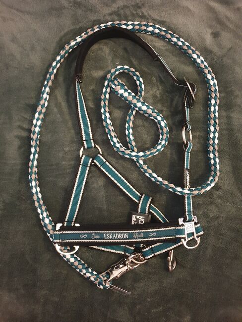 NEU Eskadron tealblue Halfter mit Strick Set P2, Eskadron, Frau Schmidt, Halters, Oberschleißheim