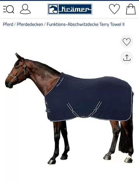 NEU! Thermo Master Abschwitzdecke 115, Thermo Master Terry Towel, Michelle , Horse Blankets, Sheets & Coolers, Willebadessen