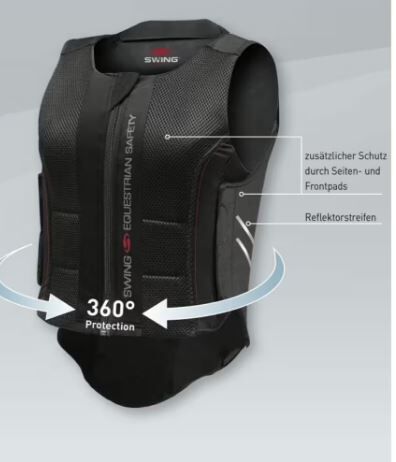 NEU Waldhausen Sicherheitsweste Swing P07 Flexible, Swing P07 Rückenprotektor schwarz, Waldhausen Swing Rückenprotektor P07 Flexible, C. S., Safety Vests & Back Protectors, Rostock