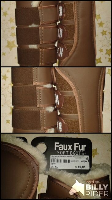 Neue und ungetragene Eskadron Plüschgamaschen Gr. XL, Eskadron Heritage Faux Fur, D.R, Tendon Boots, Ellwangen , Image 4