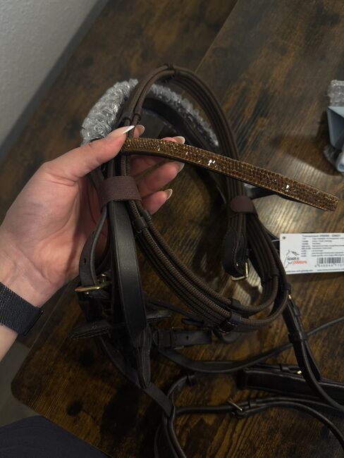 Neue Trense WB/Full dunkelbraun, horse & passion, Carmen Lbn, Bridles & Headstalls, Essen, Image 4