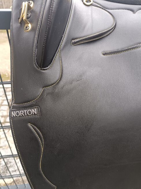 Norton Sattel - Barocksattel/Dressursattel - schwarz mit schicken Verzierungen, Anna-Sophie, Dressage Saddle, Hohenzell, Image 11