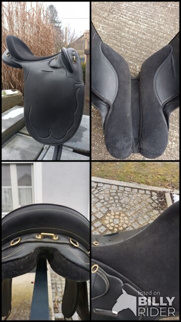 Norton Sattel - Barocksattel/Dressursattel - schwarz mit schicken Verzierungen, Anna-Sophie, Dressage Saddle, Hohenzell, Image 22