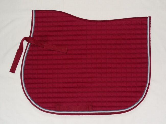 Neue Baumwoll-Schabracke WB-VS Burgundy Schwarz Weinrot Air-Mesh Innenseite, Anne, Czapraki, Wahrenholz