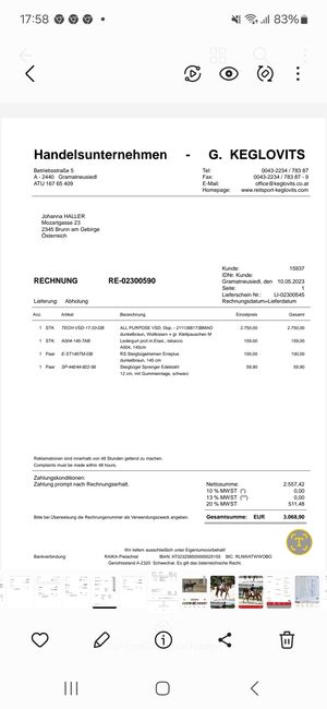 Neuer Prestige Tech one VS Sattel bzw. KOMPLETTSET inkl. Riemen,Steigbügel und Sattelgurt!!, Erre Plus Tech one  Vielseitigkeitssattel Erre Plus , Johanna Haller , Siodła wszechstronne, Brunn am Gebirge, Image 6