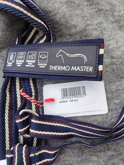 Neue und unbenutzte THERMO MASTER Fleece-Abschwitzdecke Felty II, grau, Gr. 125, Thermo Master Felty 2, Anni a, Derki dla konia, Seekirchen , Image 3