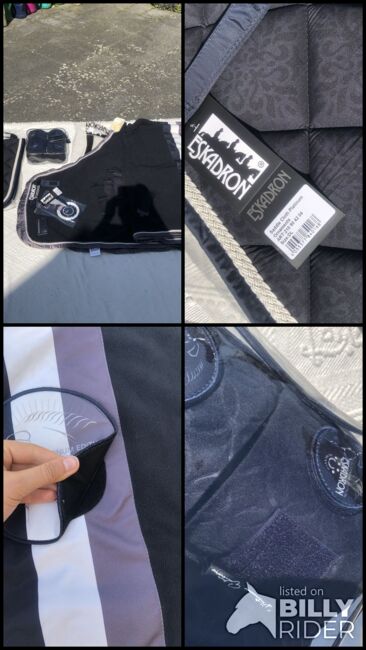 NEU Eskadron Set Schabracke DL Abschwitzdecke XL 155cm darknavy Platinum 2017 WB dunkelblau, Eskadron, Hermine, Czapraki, Bremen, Image 14