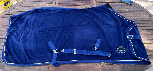 Neue blaue  Abschwitzdecke 155cm, Katharina, Horse Blankets, Sheets & Coolers, Jüchen