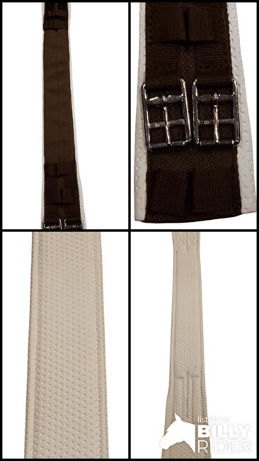 Neu! Sattelgurt, 80 cm unelastisch, weiß-braun, Trevira, Gera, Gera, Andrea Schürmann, Girths & Cinches, Lichtenau, Image 6