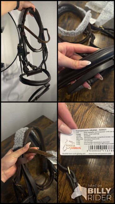 Neue Trense WB/Full dunkelbraun, horse & passion, Carmen Lbn, Bridles & Headstalls, Essen, Image 7