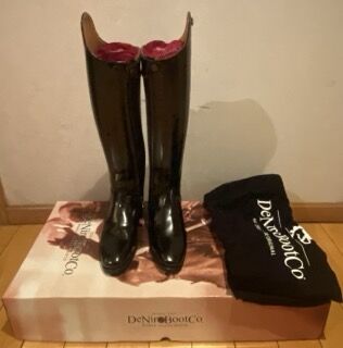 New and unused DeNiro BootCo “RAFFAELLO” dressage boots handmade in Italy., DeNiro BootCo RAFFAELLO, ROBIN GILES, Riding Boots, Allariz