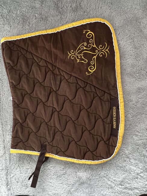 Neue Braun/Gelbe Harry Horse Schabracke, Harrys Horse, Jasmin, Dressage Pads, Roßdorf , Image 2