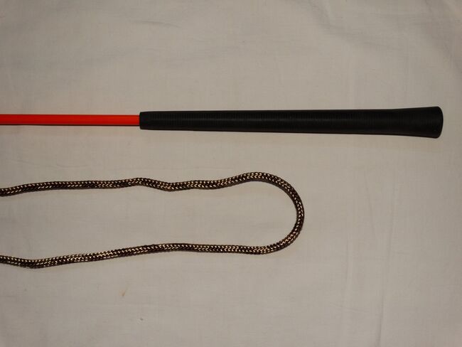 Neuer Horsemanship Stick 100 cm orange & Seilchen 160 cm Bodenarbeitsstick Carrot Stick, Anne, Groundwork, Wahrenholz, Image 3